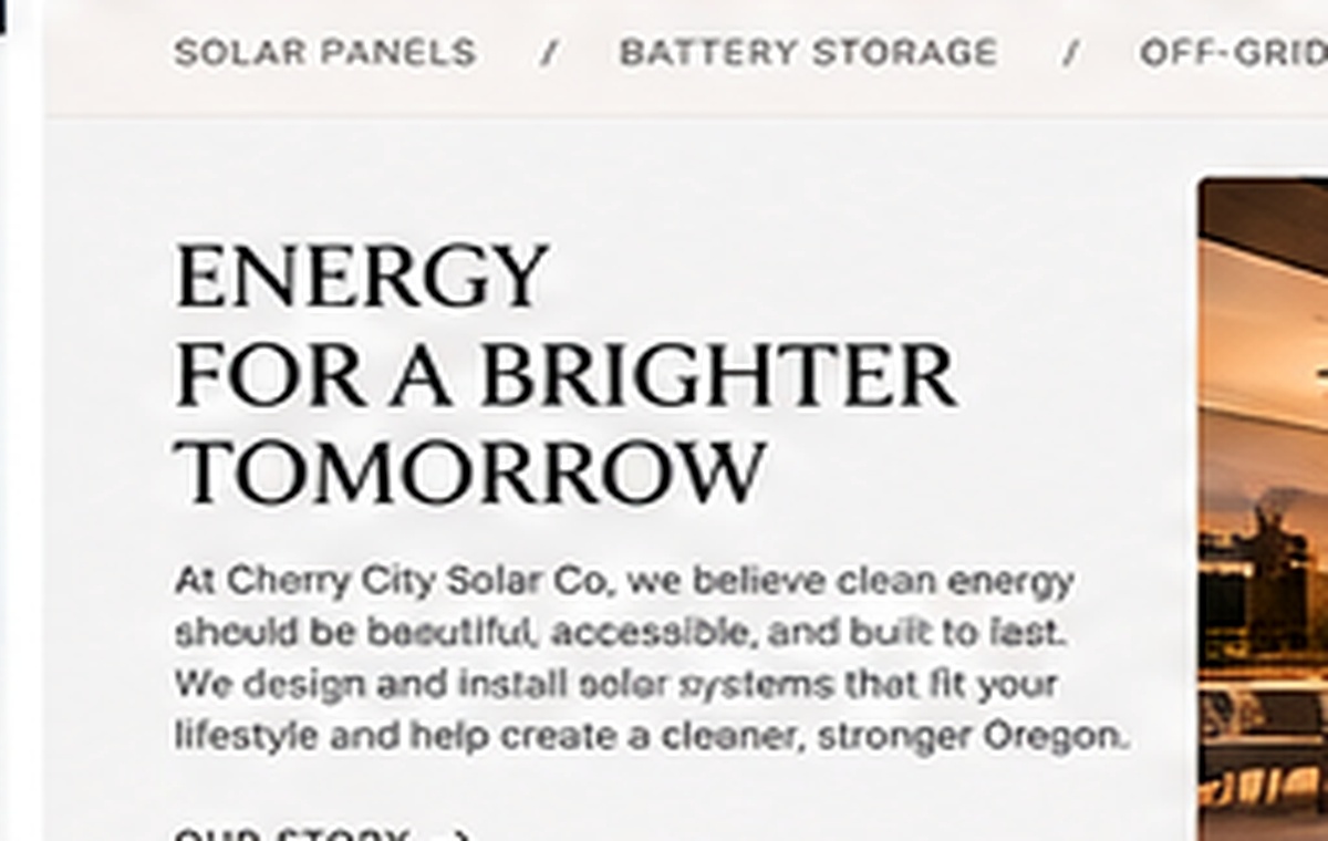 Solar home in Oregon
